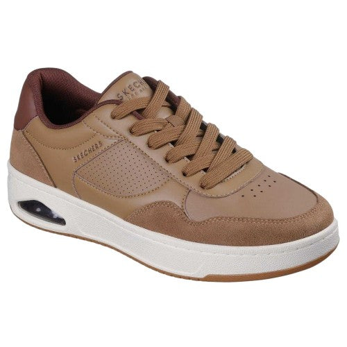 Front - Skechers Mens Uno Suede Skech-Air Flat Trainers