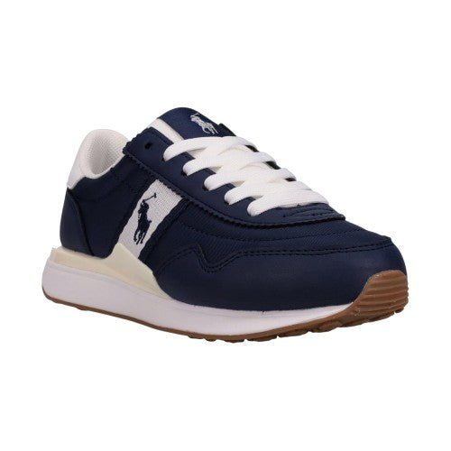 Front - Ralph Lauren Childrens/Kids 89 Suede Flat Trainers