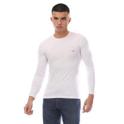 Front - Emporio Armani Mens Slim Long-Sleeved T-Shirt