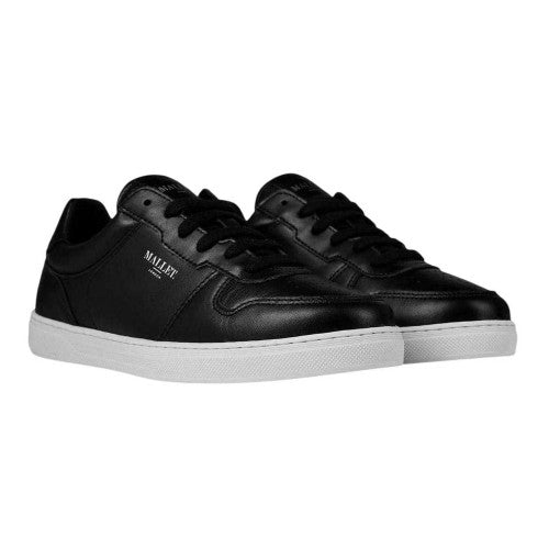 Front - Mallet Childrens/Kids Leather Flat Trainers