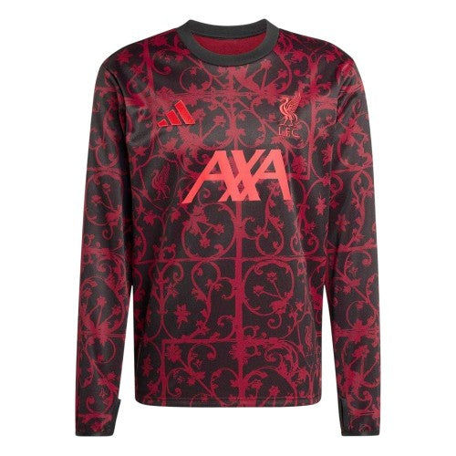 Front - Adidas Unisex Adult Pre-Match Liverpool FC Top