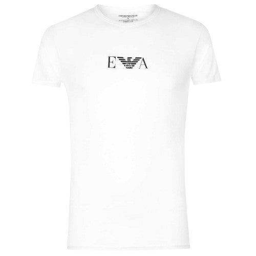 Front - Emporio Armani Mens Logo Cotton Regular T-Shirt