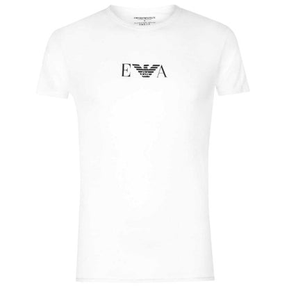 Front - Emporio Armani Mens Logo Cotton Regular T-Shirt