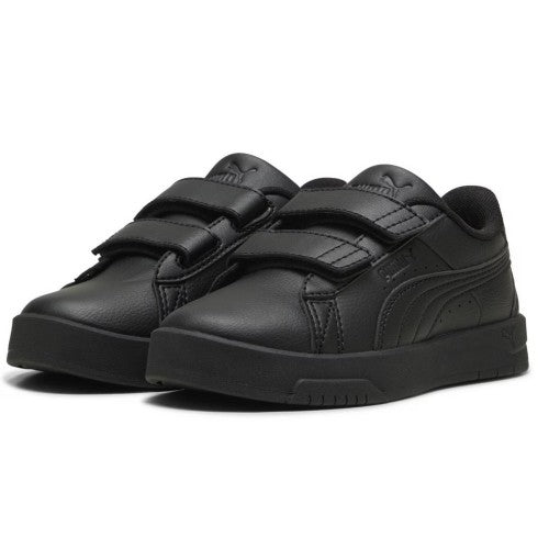 Front - Puma Girls Jada Platform Court Trainers