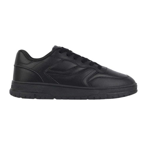 Front - Fabric Mens Lace Up Flat Trainers