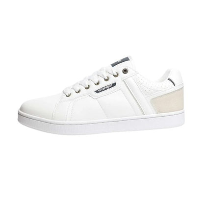 Front - Wrangler Mens Kit Leather Flat Trainers