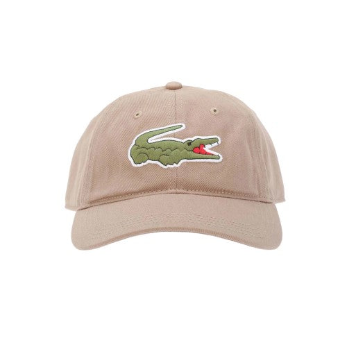 Front - Lacoste Garbardine Embroidered Logo Baseball Cap