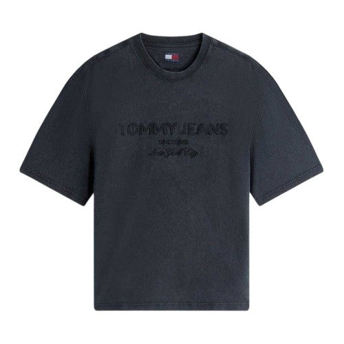Front - Tommy Jeans Mens 90s Embroidered Crew Neck T-Shirt
