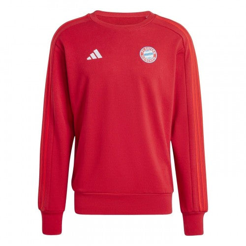 Front - FC Bayern Munich Unisex Adult Dna Adidas Cotton Long-Sleeved Sweatshirt