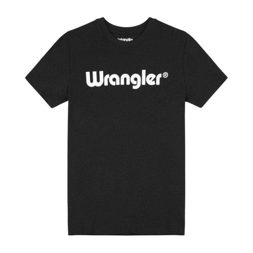 Front - Wrangler Childrens/Kids Logo Cotton Regular T-Shirt