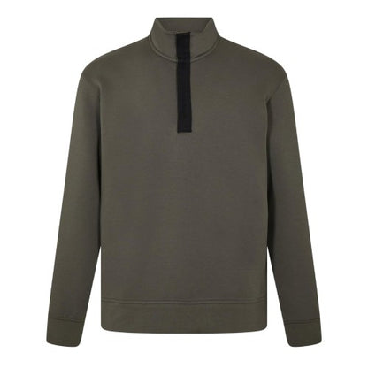 Front - Armani Exchange Mens Quarter Zip Sweatshirt