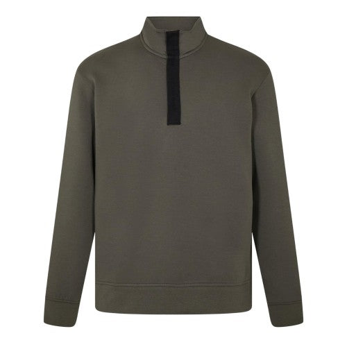 Front - Armani Exchange Mens Quarter Zip Sweatshirt