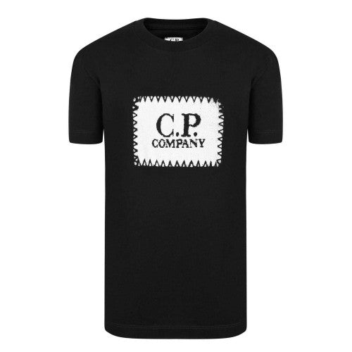 Front - C.P. Company Boys Stitch Logo Regular T-Shirt