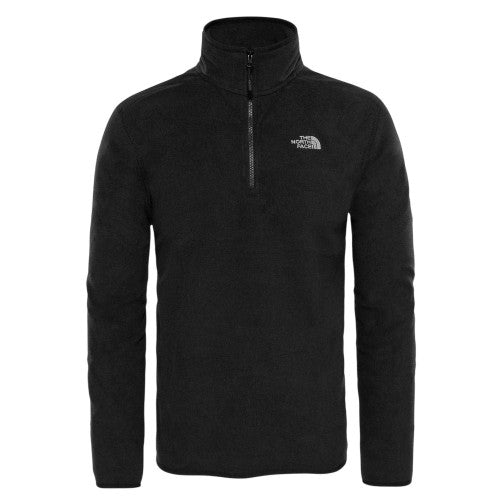 Front - The North Face Mens Glacier Fleece Quarter Zip Sweatshirt