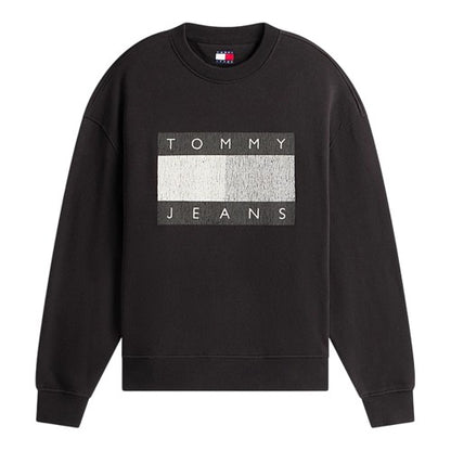 Front - Tommy Jeans Mens Monochrome Sweatshirt