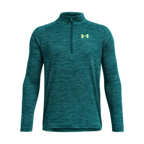 Front - Under Armour Boys Tech Textured Half Zip Top