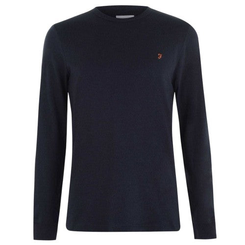 Front - Farah Mens Dennis Long-Sleeved T-Shirt