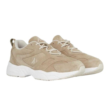 Front - Calvin Klein Mens Retro Suede Trainers