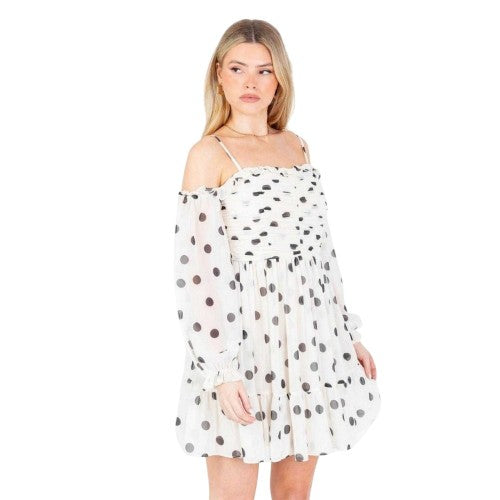 Front - Anaya With Love Womens/Ladies With Love Polka Dot Recycled Polyester Mini Dress