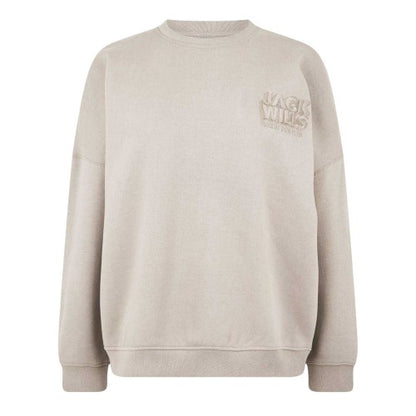 Front - Jack Wills Womens/Ladies Drop Shoulder Oversized Casual Sweatshirt