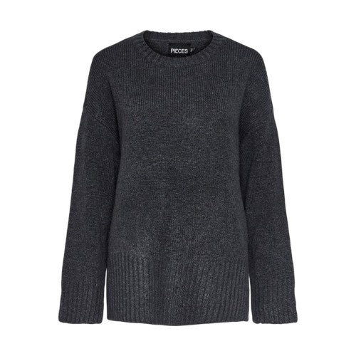Front - Pieces Unisex Adult Drop Shoulder Relaxed Fit Jumper