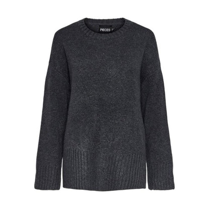 Front - Pieces Unisex Adult Drop Shoulder Relaxed Fit Jumper