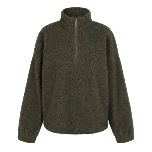 Front - Slazenger Womens/Ladies Fleece Quarter Zip Sweatshirt