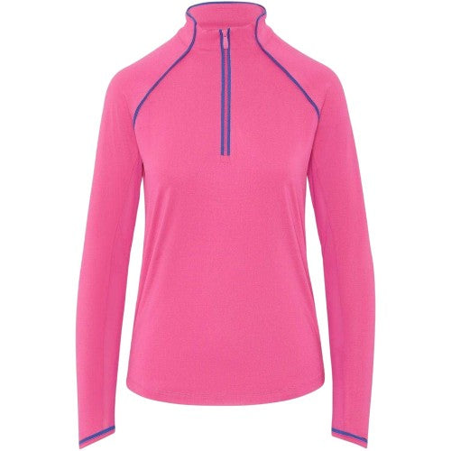 Front - Original Penguin Womens/Ladies Quarter Zip Regular Sweatshirt