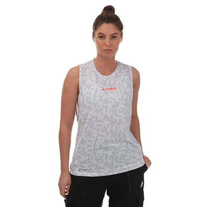 Front - Adidas Womens/Ladies Terrex Agravic Trail Running Tank Top