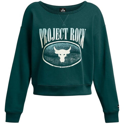 Front - Under Armour Womens/Ladies Project Rock Terrycloth Relaxed Fit Sweatshirt