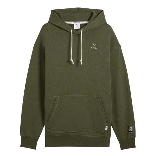 Front - Puma Mens Borussia Dortmund Long-Sleeved Hoodie