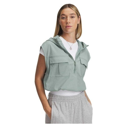 Front - Under Armour Womens/Ladies Utility Half Zip Vest Top