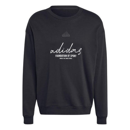 Front - Adidas Mens Crew Neck Sweatshirt