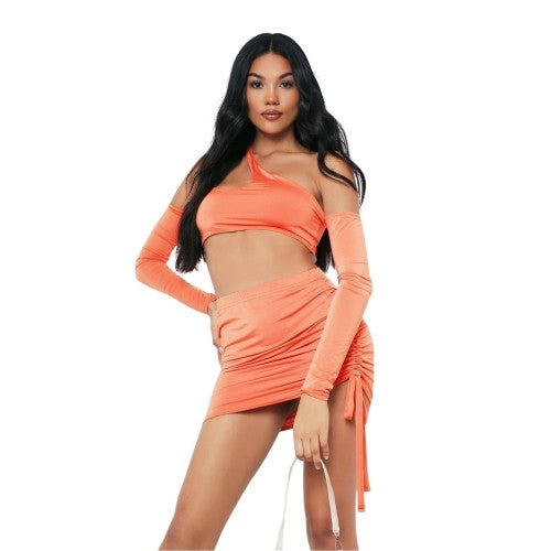 Front - Missy Empire Womens/Ladies Cold Shoulder Crop Top