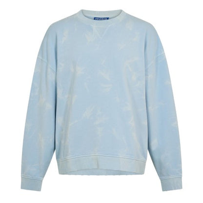 Front - Hugo Mens Nustroyos Tie Dye Oversized Sweatshirt