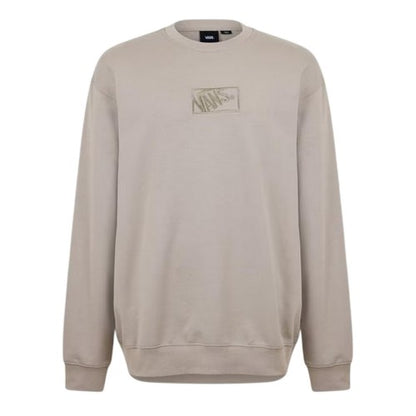 Front - Vans Mens Box Logo Regular Sweatshirt