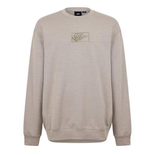 Front - Vans Mens Box Logo Regular Sweatshirt