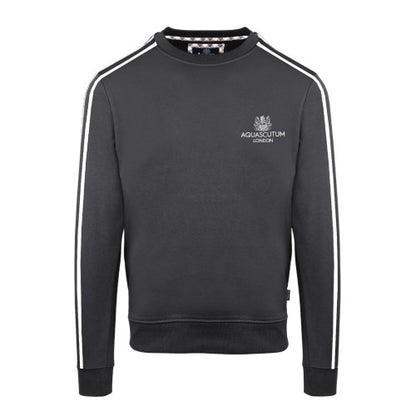 Front - Aquascutum Mens London Double Stripe Sweatshirt