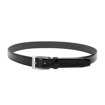 Front - Boss Mens Cowhide Leather Dress Belt