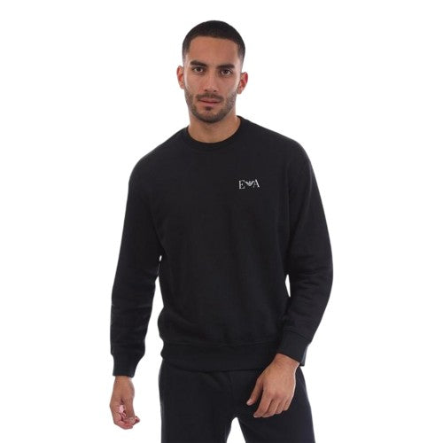 Front - Emporio Armani EA7 Mens Ribbed Long-Sleeved Sweatshirt