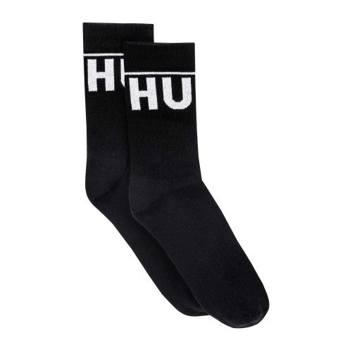 Front - Hugo Unisex Adult Iconic Crew Socks (Pack of 2)