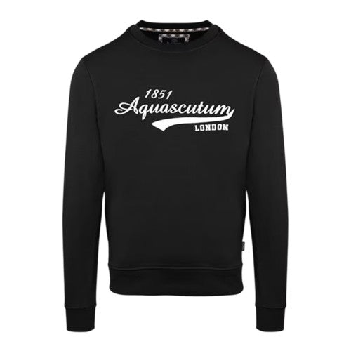 Front - Aquascutum Mens Crew Neck Regular Sweatshirt