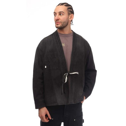 Front - Ambush Unisex Adult Kimono Denim Shirt