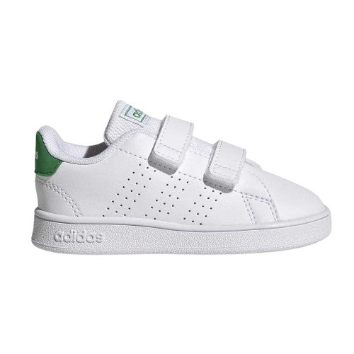 Front - Adidas Childrens/Kids Advantage Court Lifestyle Flat Trainers