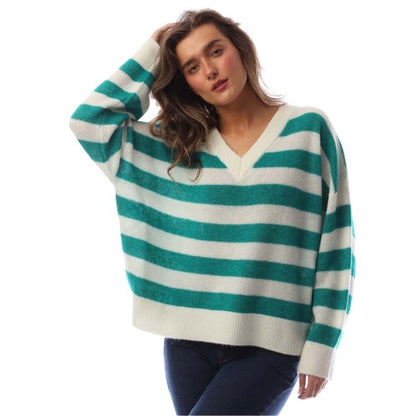 Front - Boss Womens/Ladies Knitted Relaxed Fit Drop Sleeve Sweater Top