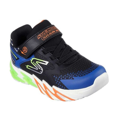 Front - Skechers Childrens/Kids S Lights Flex-Glow Bolt Trainers