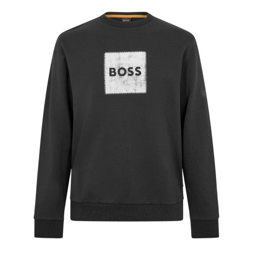 Front - Boss Mens Stitch Crew Neck Sweatshirt