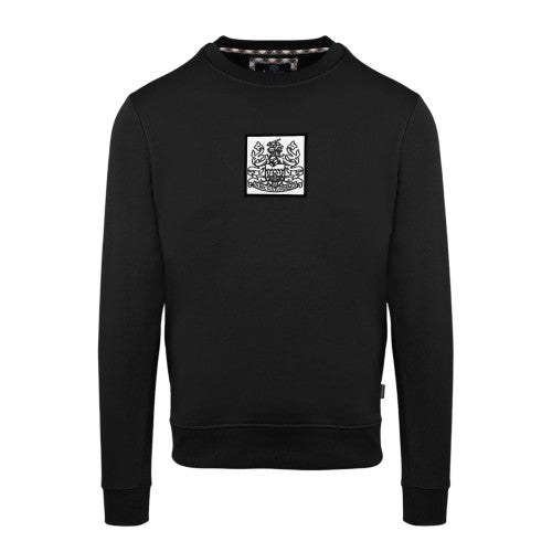 Front - Aquascutum Mens Ribbed Sweatshirt