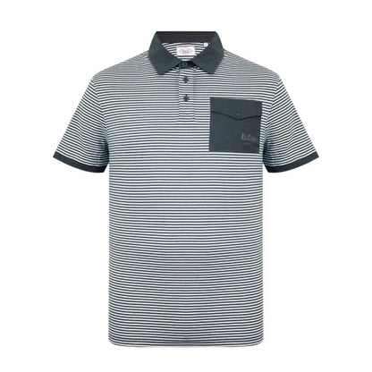 Front - Lee Cooper Mens Stripe Polo Shirt