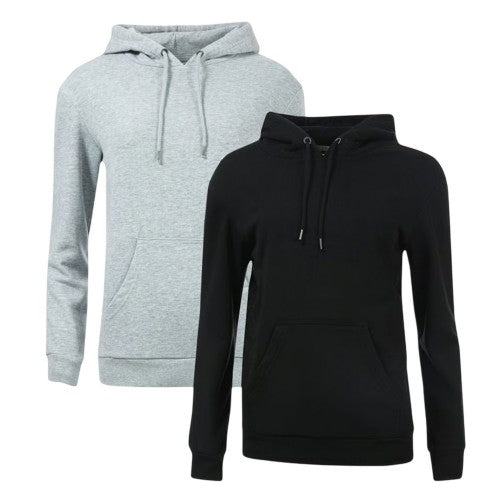 Front - Brave Soul Womens/Ladies Drop Shoulder Regular Hoodie (Pack of 2)